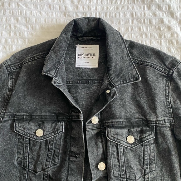 Garage Boyfriend Denim Jacket - Black - Picture 4 of 5
